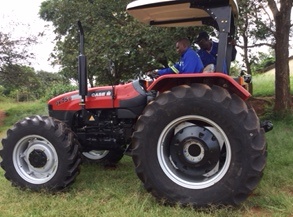 Photo of a tractor provided to St. Albert's by the Paul Ramsay Foundation.